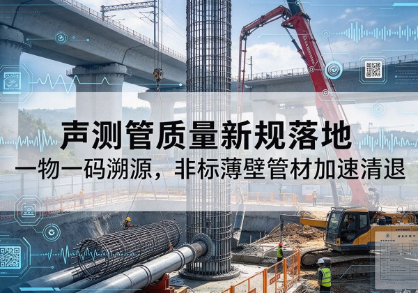 皇姑声测管质量新规落地，一物一码溯源，非标薄壁管材加速清退